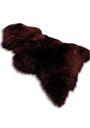 Tapis peau de mouton mérinos couleur marron