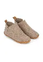 Chaussons femme non fourrés couleur beige