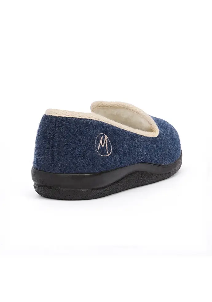 Chaussons mixtes fourrés en laine fabrication française