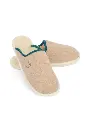 Mules mixtes fourrées en laine naturelle