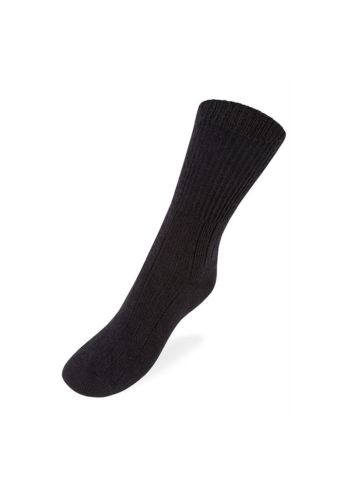 Chaussettes mixtes sans élastique en mohair de chevreau noir