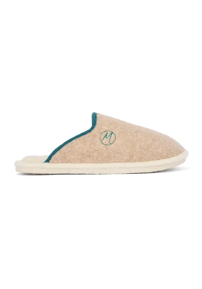 Mules mixtes en laine mérinos semelle feutre