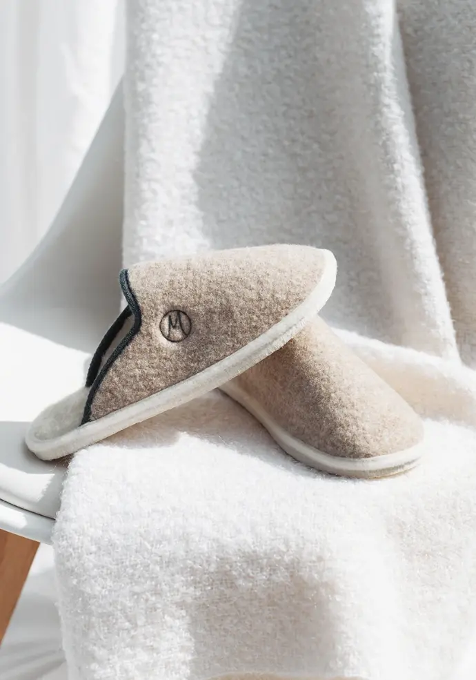 Chaussons mixtes en laine mérinos certifiée GRS