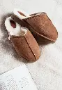Mules chaudes grand confort pour femme