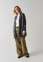 Veste laine et yack femme bleu marine