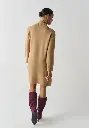 Robe pull femme en mérinos et alpaga couleur beige