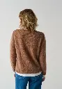 Gilet femme en mohair de chevreau couleur moka