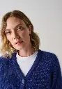 Gilet en laine et soie pour femme