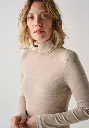 Sous pull femme col montant en laine