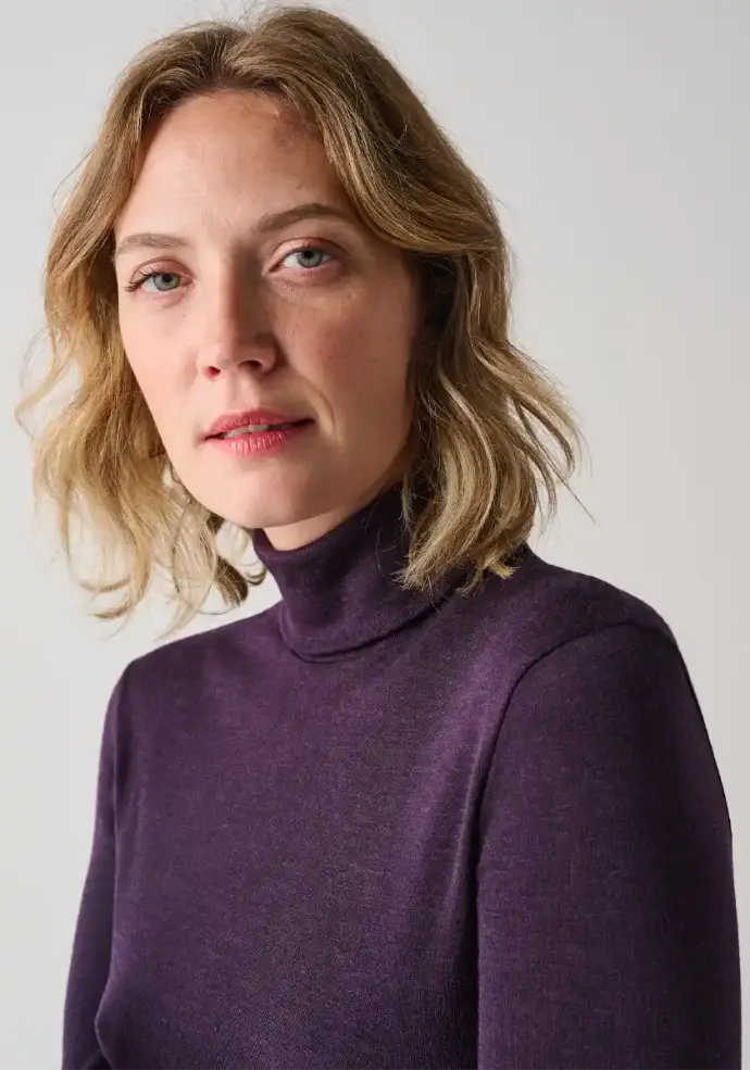 Sous pull fin et chaud col montant