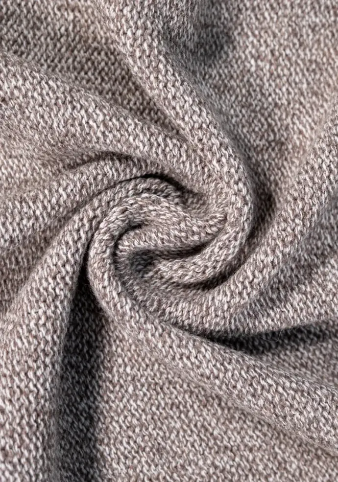 Gilet long femme en laine couleur beige naturel