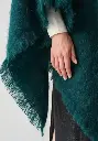 Poncho 100% mohair femme léger chaud et vaporeux