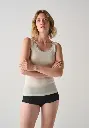 Débardeur femme chaud en laine et soie confection italienne