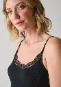 Caraco femme laine et soie finition dentelle de Calais