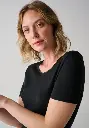 Sous vêtement chaud  femme en laine et soie manches courtes