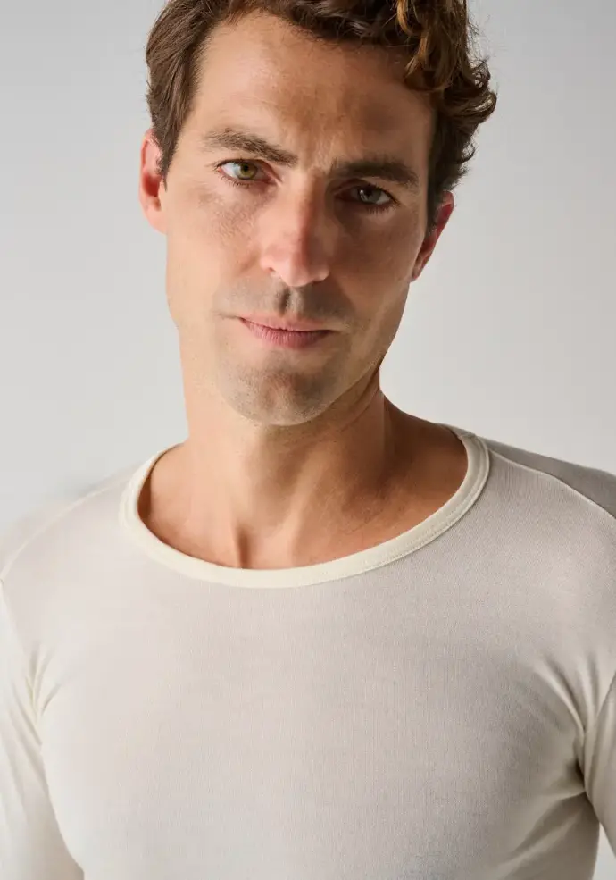Tshirt homme manches longues col rond