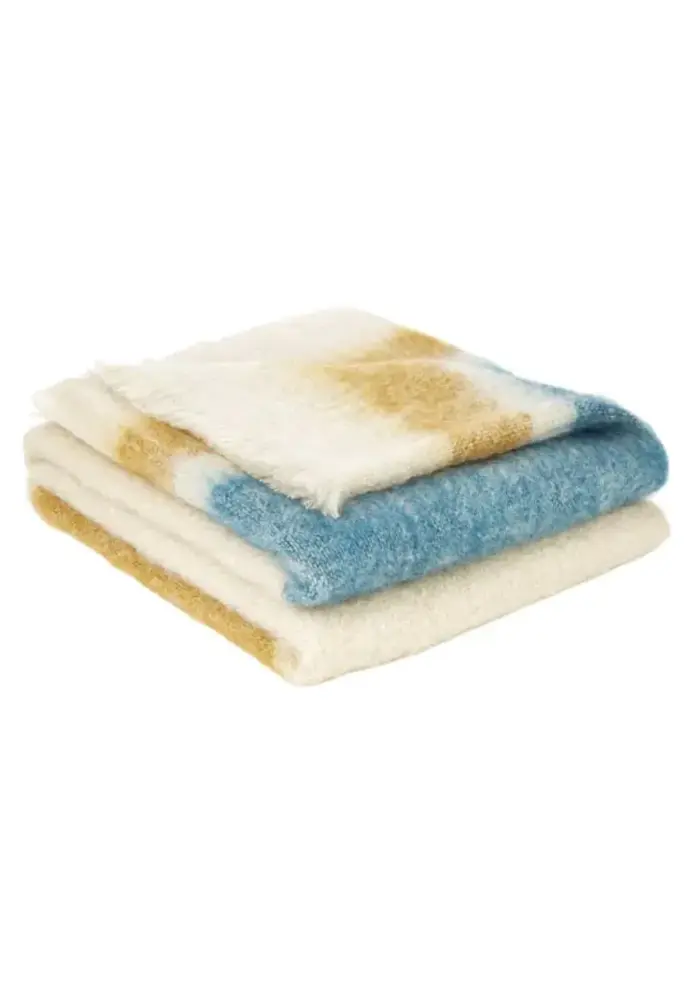 Plaid jacquard chaud en mohair fabrication française