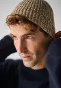 Bonnet laine mérinos et alpaga homme couleur beige made in France