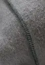 Couverture 100% laine couleur gris made in France