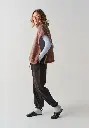 Poncho femme en mohair de chevreau coupe ample