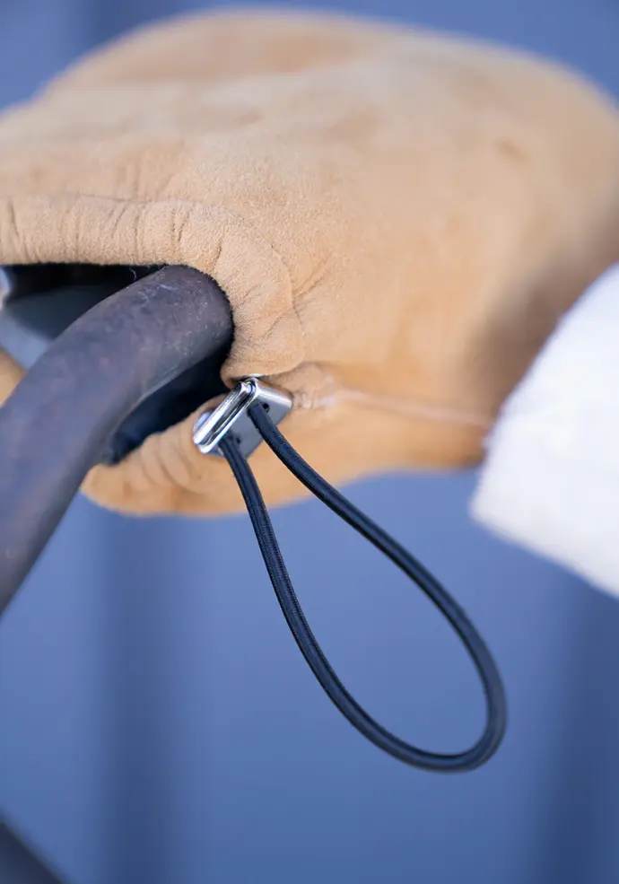 Manchons en peau pour vélo avec lien réglable