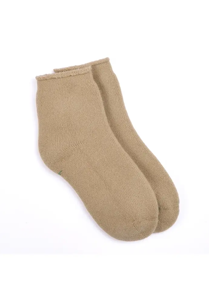 Chaussons chaussettes mixtes laine et cachemire