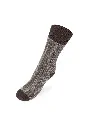Chaussettes mohair coloris chiné marron