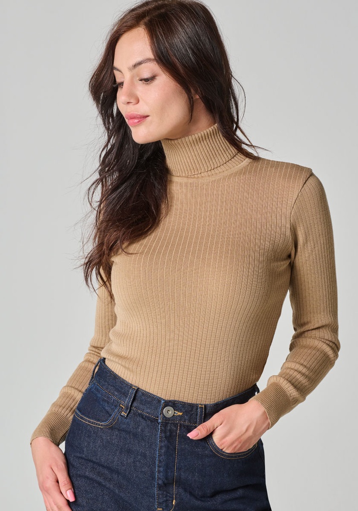 pull col montant femme