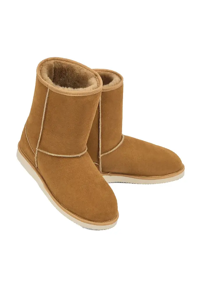 Bottines chaudes pour femme en peau de mouton