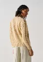 Cardigan femme en mohair et soie couleur beige