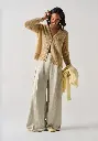 Cardigan femme en mohair et soie fermeture 5 boutons