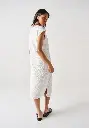 Robe longue en coton bio couleur blanc