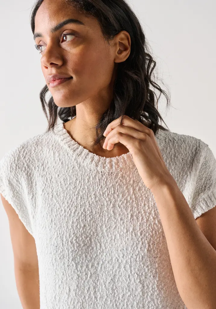 Robe longue en coton bio col rond