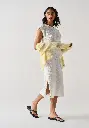 Robe longue en coton bio manches courtes