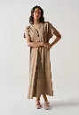 Robe caftan femme en 100% coton Pima boutonnée