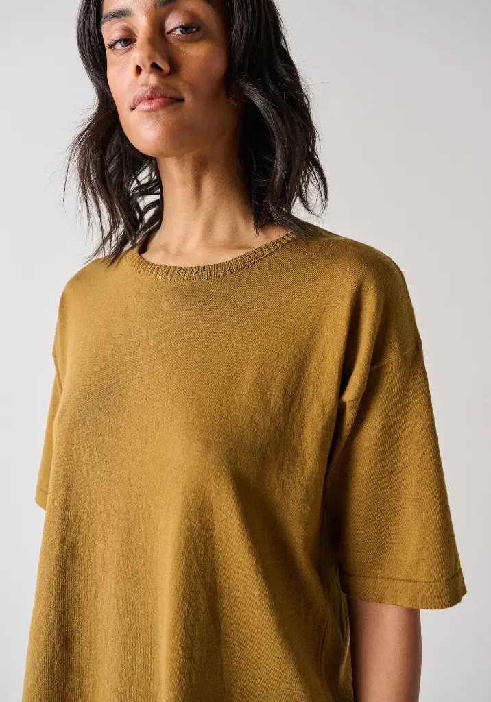 Haut femme 100% coton bio col rond