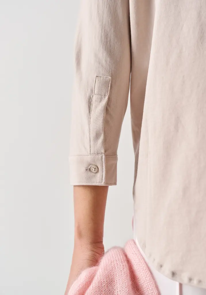 Chemise femme en coton Pima manches 3/4