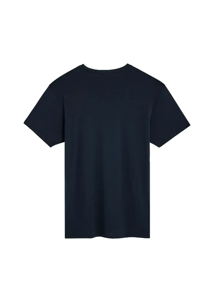 T-shirt homme en 100% coton Pima couleur bleu marine