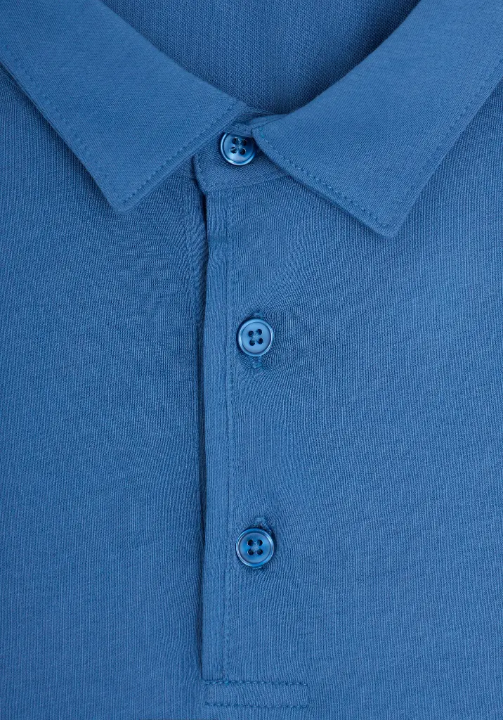 Polo homme en 100% coton Pima manches courtes