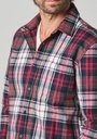 Chemise homme en flanelle épaisse avec poche plaquée poitrine