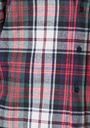 Chemise homme en flanelle épaisse 100% coton écossais rouge