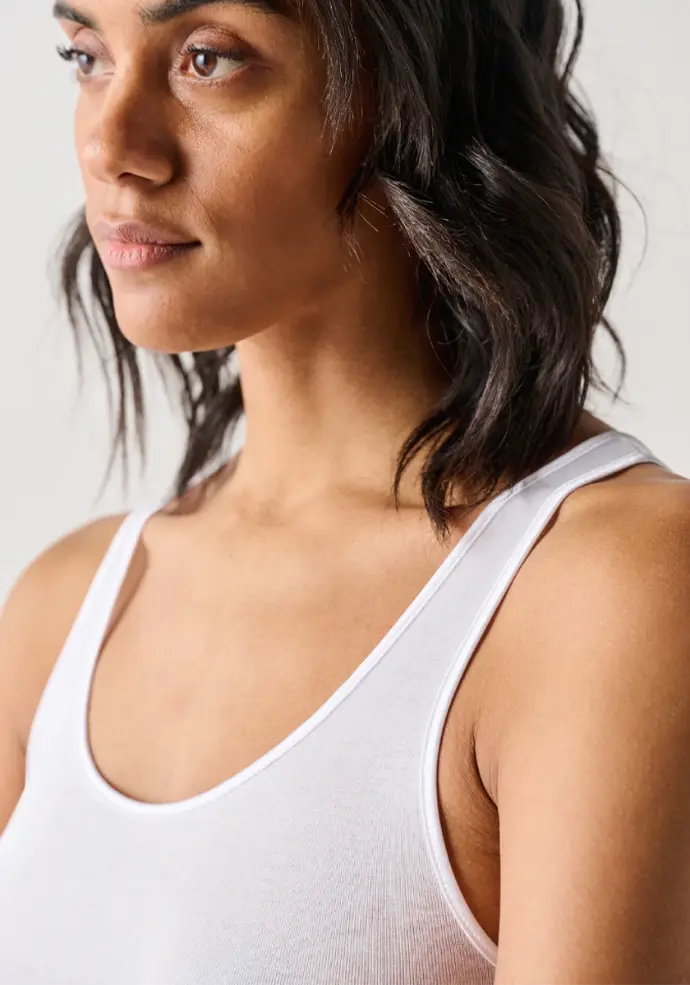 Débardeur pour femme en coton mercerisé