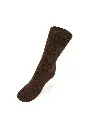Chaussettes femme yack et laine marron