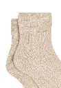 Socquettes mixtes en mohair de chevreau couleur crème