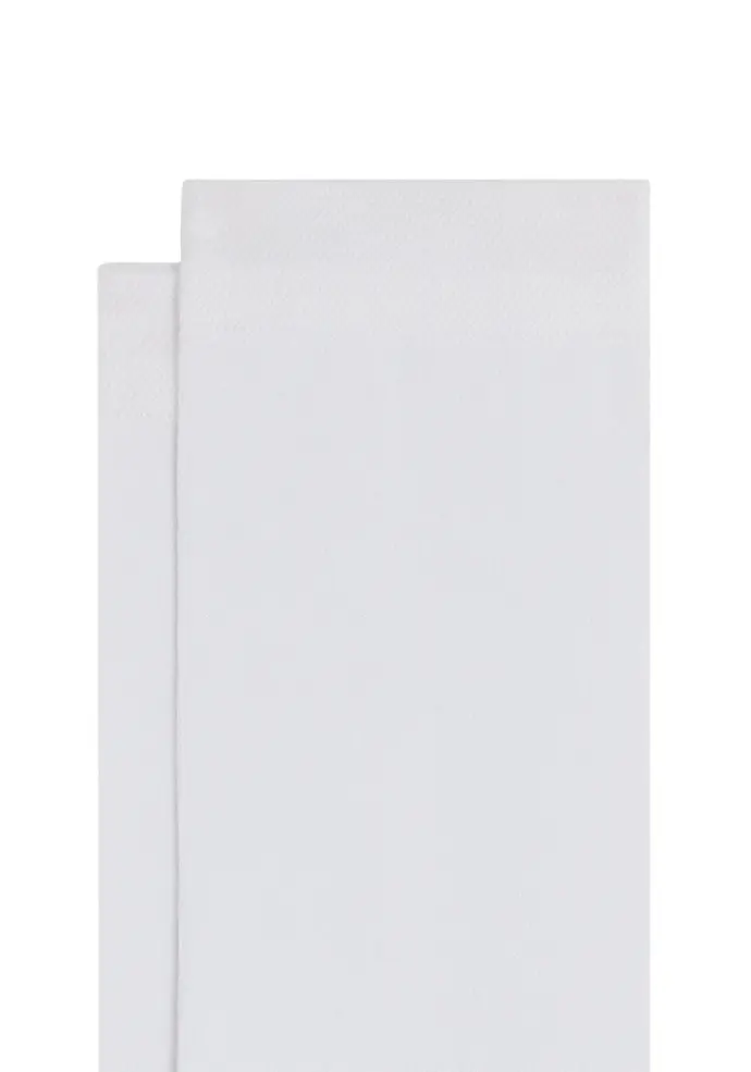 Chaussettes mixtes en fil d'Ecosse couleur blanc