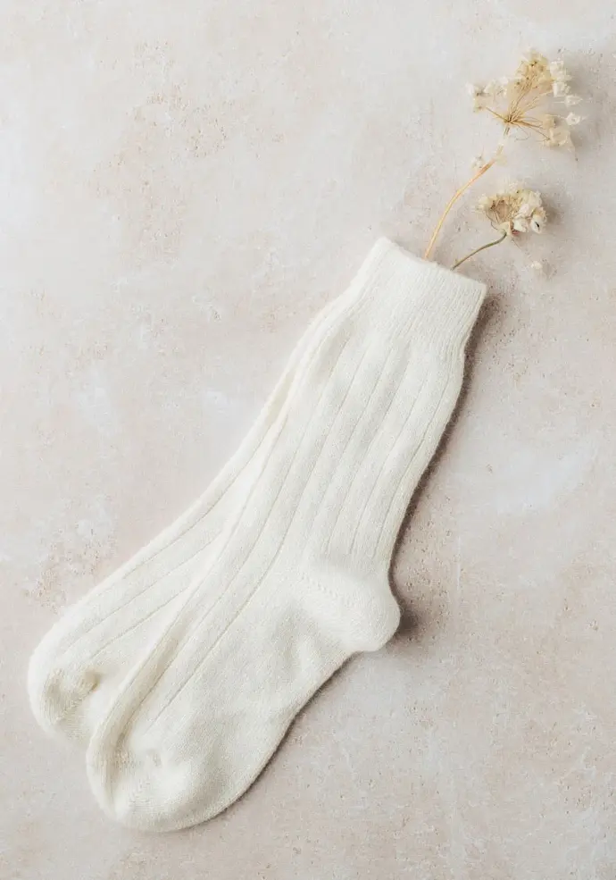 Chaussettes mixtes en laine alpaga