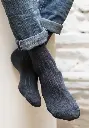 Chaussettes en bambou mixtes maille côtelée