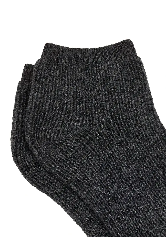 Socquettes mixtes laine maille bouclette