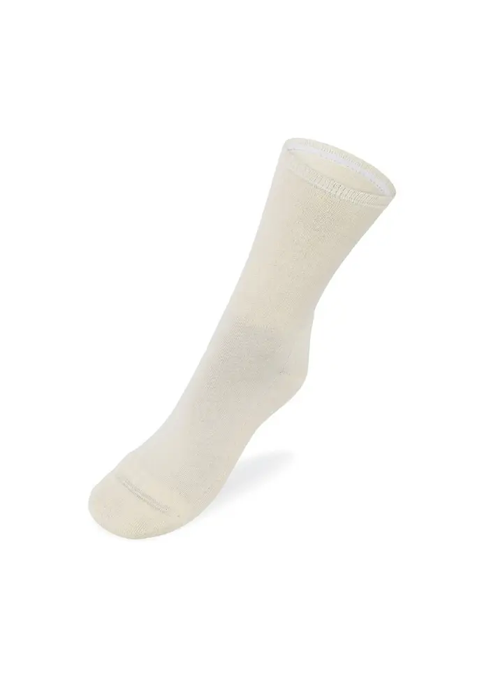 Chaussettes  mixtes unies en coton bio sans compression