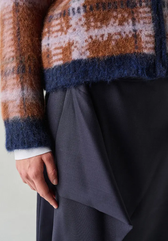 Gilet femme zippé jacquard chaud